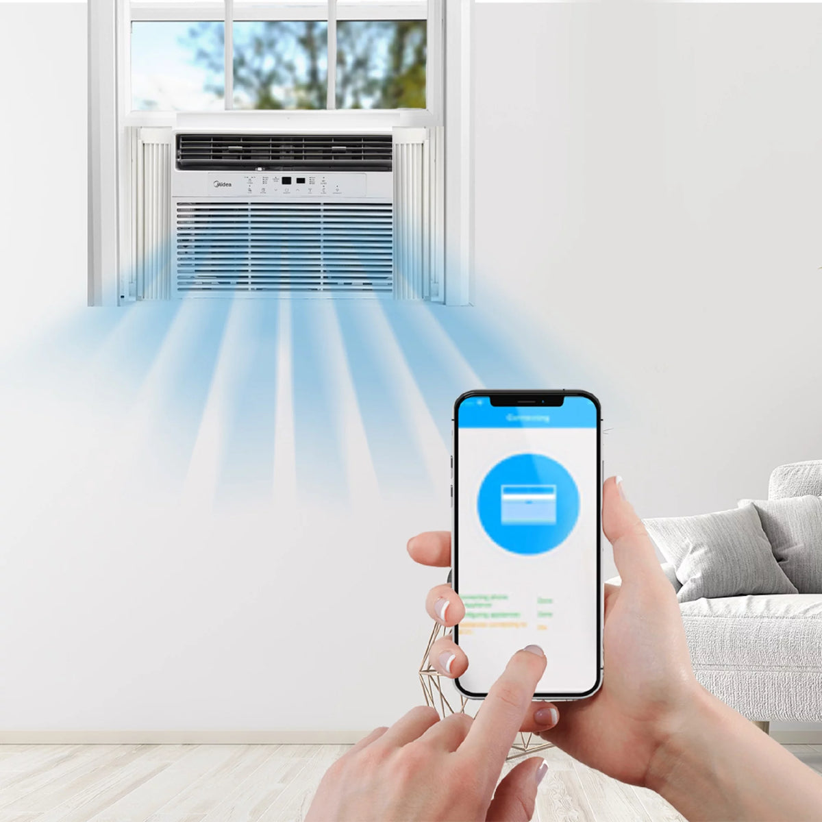 10,000 BTU 115V Smart Window Air Conditioner T24516