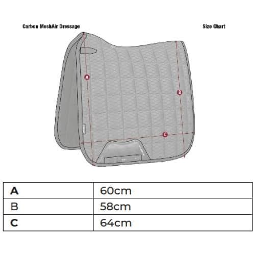 White Mesh Dressage Square Y14590