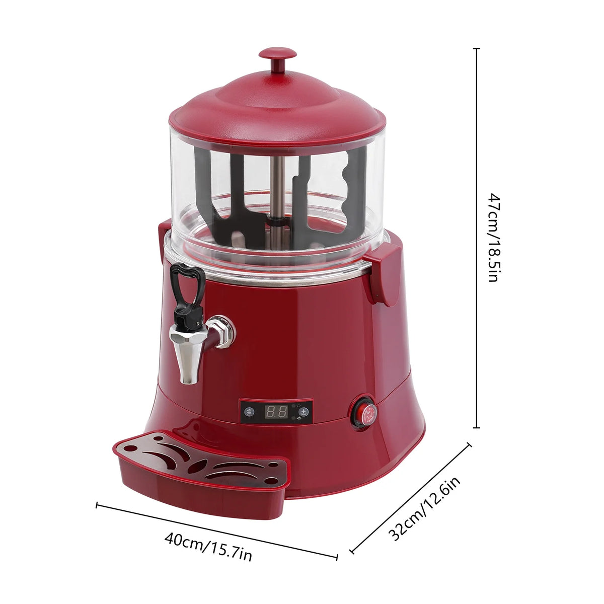 5L Stainless Steel Electric Hot Chocolate Dispenser G668652