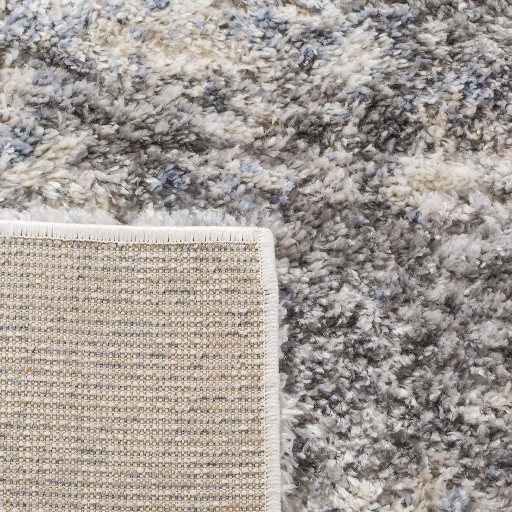 2' x 22' Grey Cream Plush Runner Rug I239638