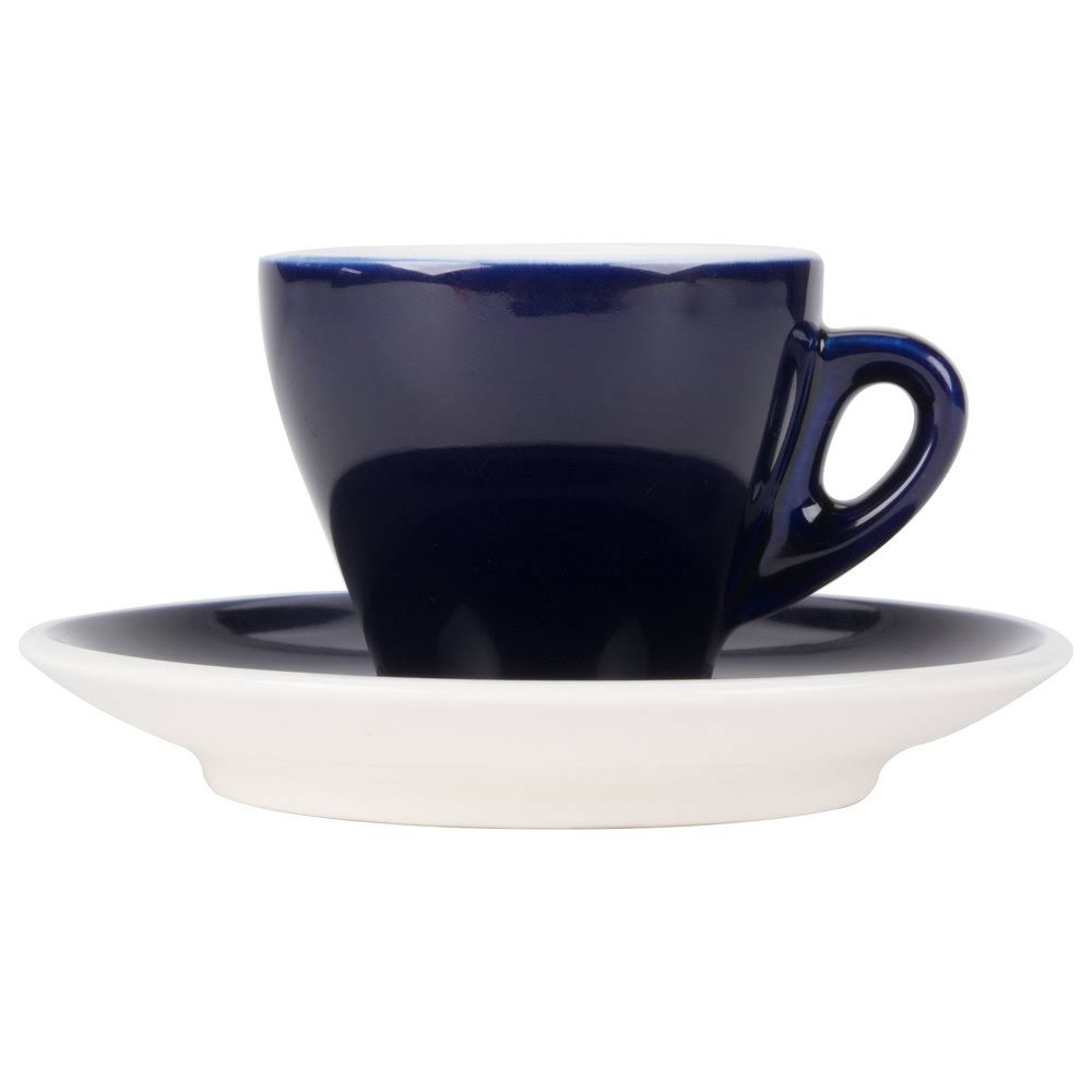 3.5 oz Blue Espresso Cup with Saucer - 48/Case G469