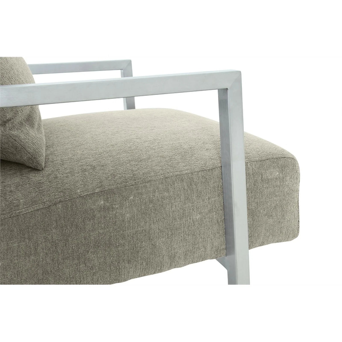 Gray Fabric Upholstered Accent Chair T9704