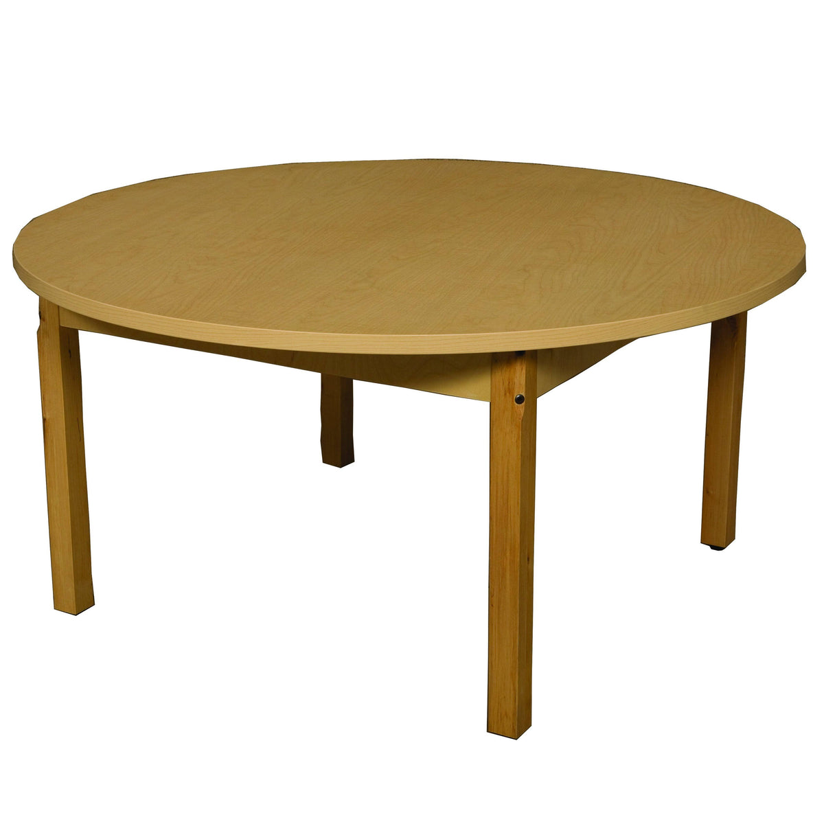 48x22 Round High Pressure Laminate Table with Hardwood Legs O7605