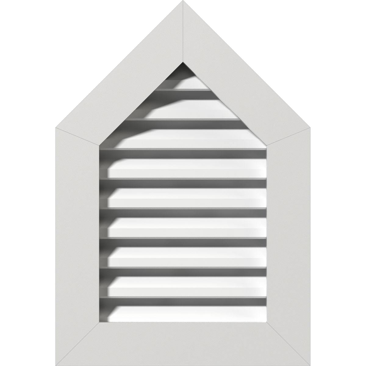 Peaked Top Gable Vent, PVC, 14/12 Pitch K419232