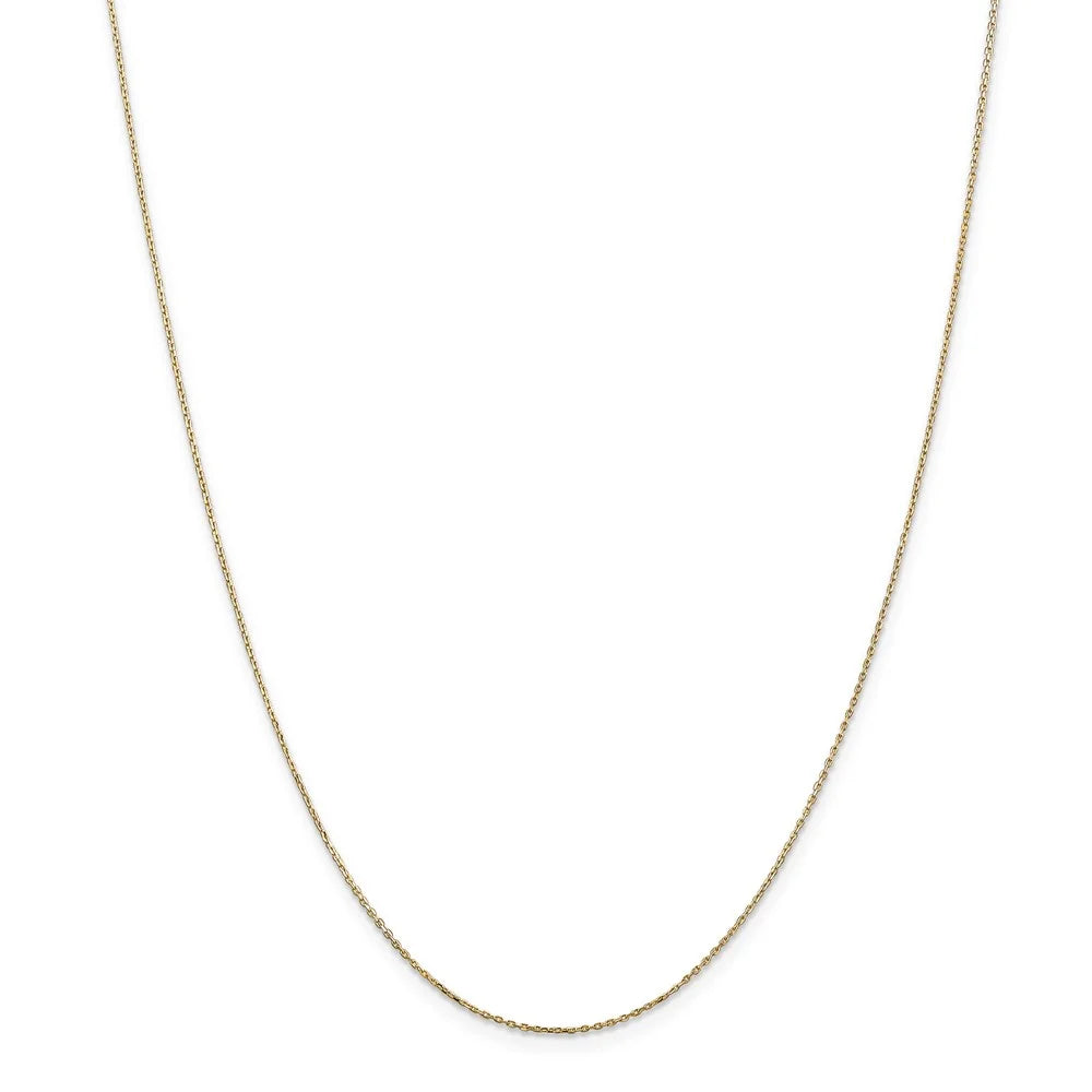 14k Yellow Gold Satin Script Initial Necklace B82868