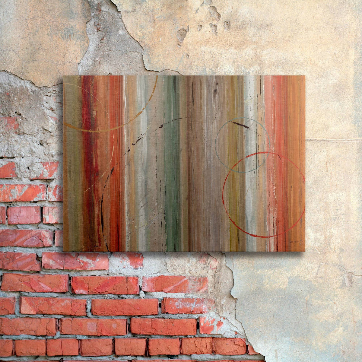Floating Brushed Aluminum Art 16 x 22 P806