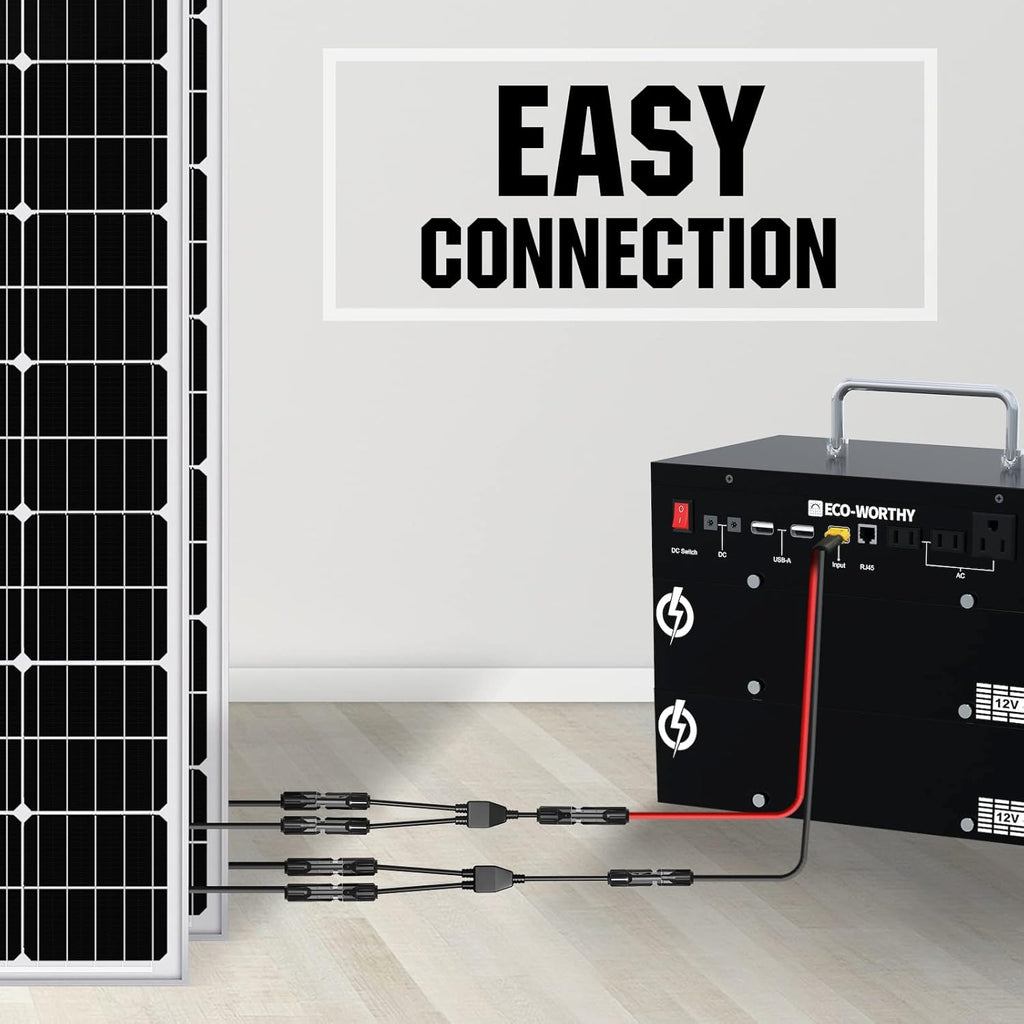 400W 1.6KWH Complete Solar Power System with 2 Solar Panels and Power Station I6982