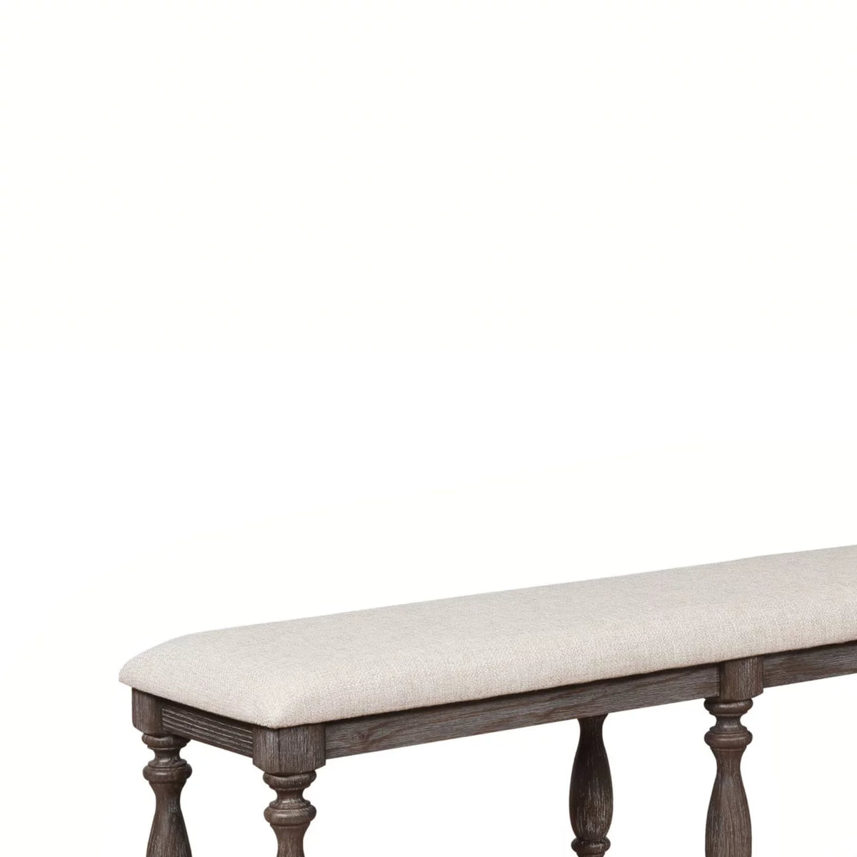 Gray Padded Bench U487298