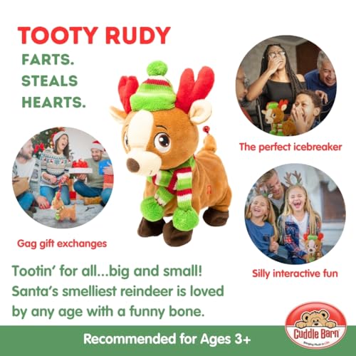 Farting Reindeer Toy Christmas Plush 10 Inches M3431