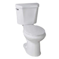 10 in. Rough-in 2-Piece 1.28 GPF Single Flush Round Front Toilet in White U7384