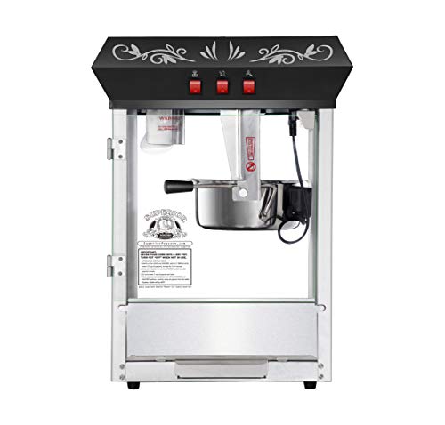 Black 8oz Stainless Steel Kettle Popcorn Machine A927