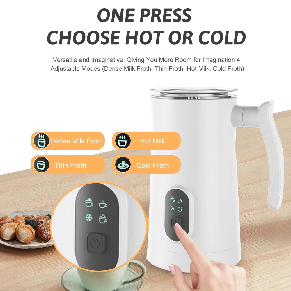 Electric Milk Frother and Steamer 4 in 1 400W 350ml Y601