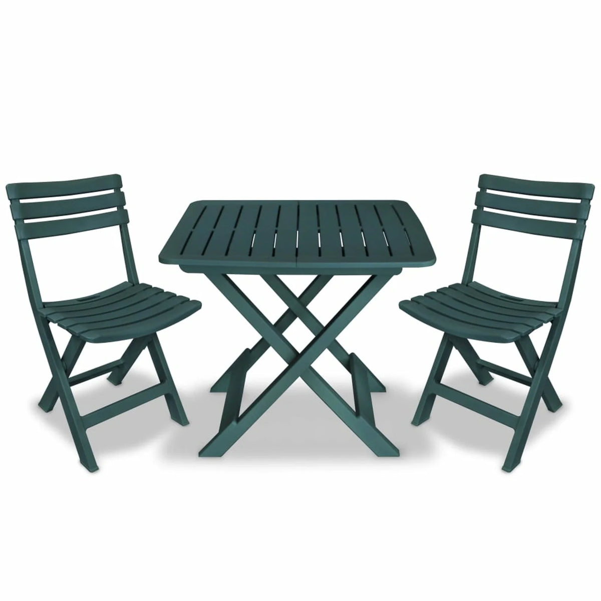 Green 3 Piece Folding Bistro Set F75081