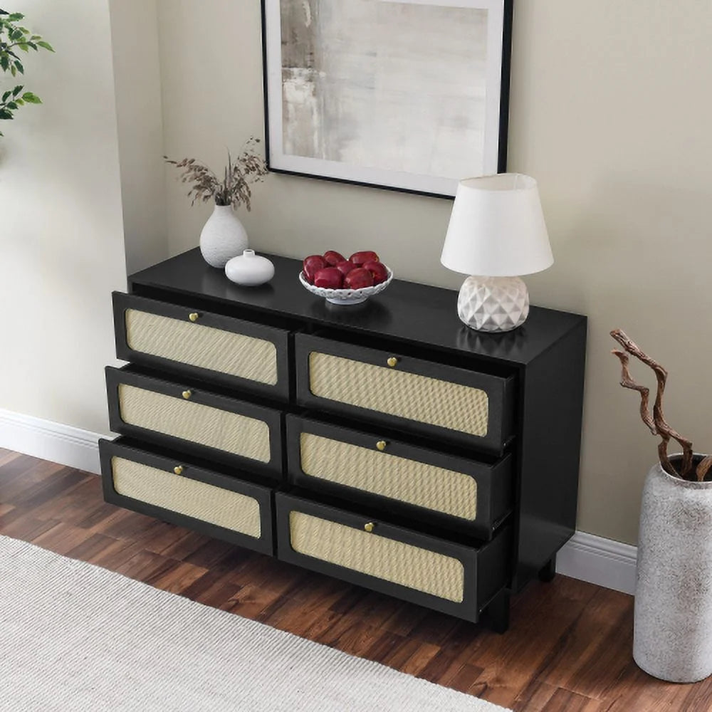 Wooden Six-Drawer Dresser X61370