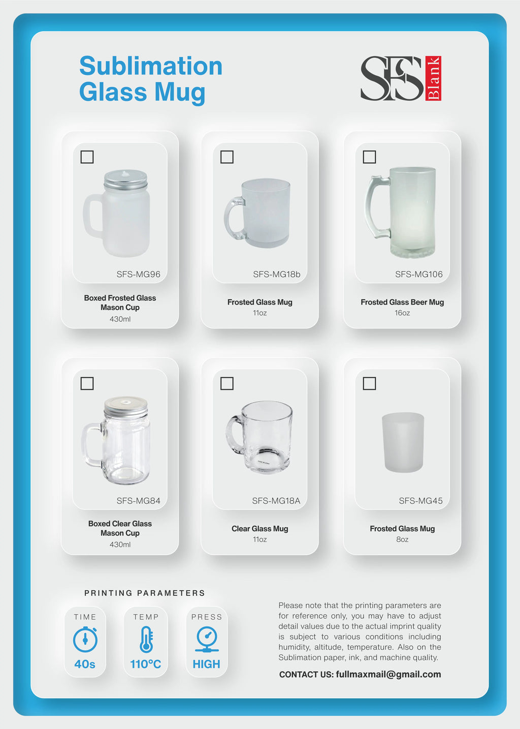 2 Pieces Frosted Glass 16 oz Mug O791