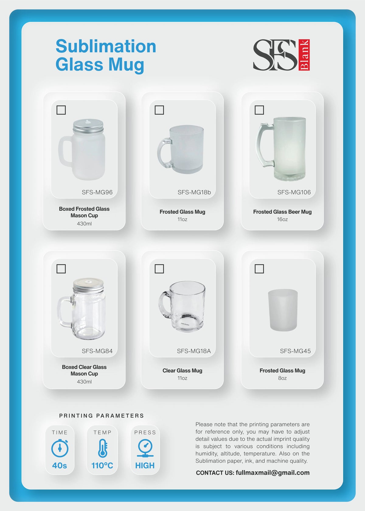 2 Pieces Frosted Glass 16 oz Mug O791