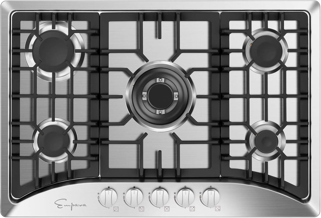 30" Gas Cooktop with 5 Sealed Burners in Stainless Steel R456624