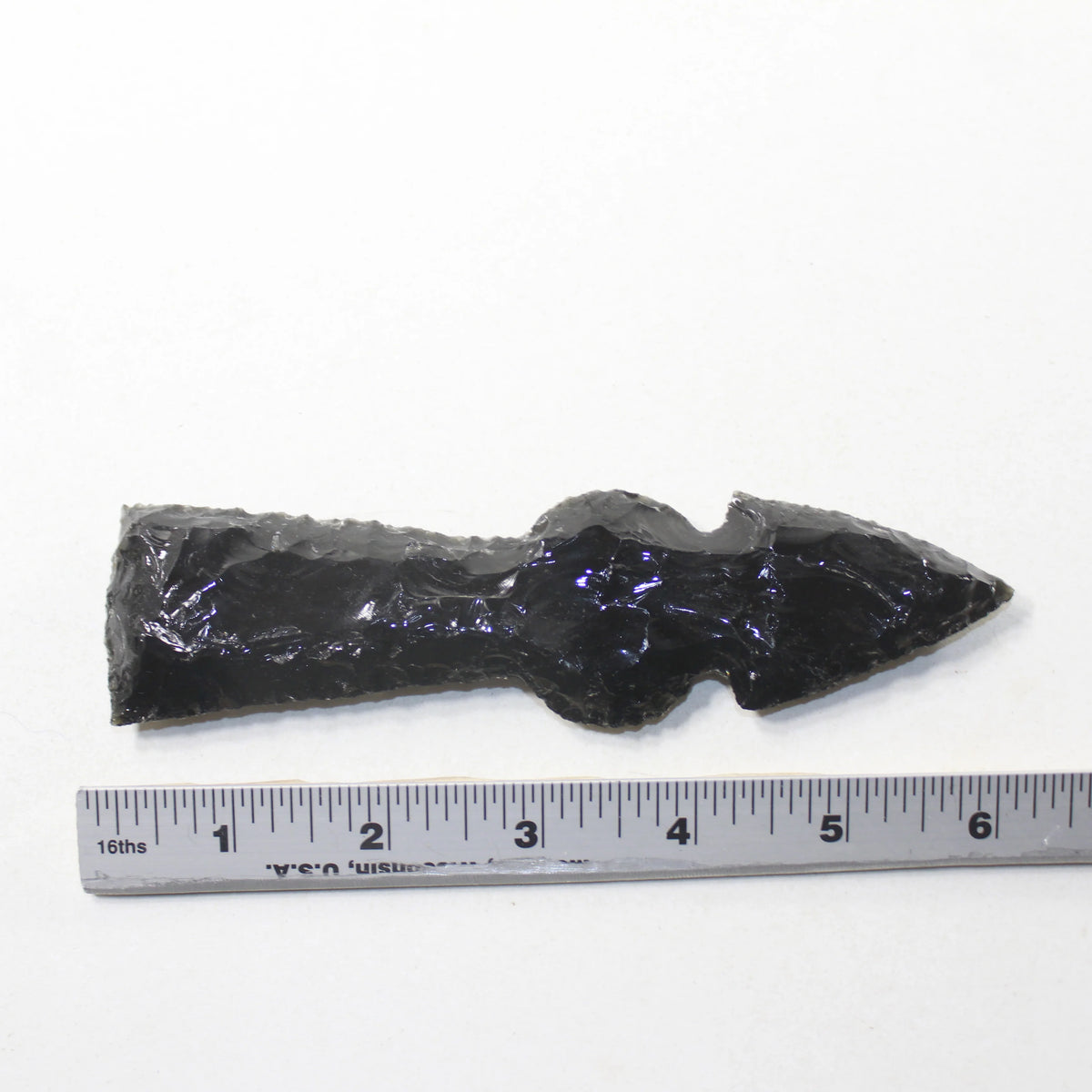 Obsidian Ornamental Tomahawk Head Axe B4048