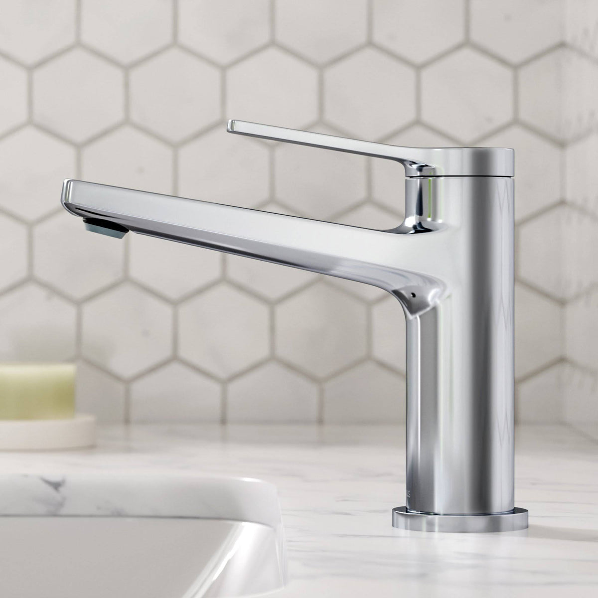 Single Handle Bathroom Faucet - Stainless Steel K676