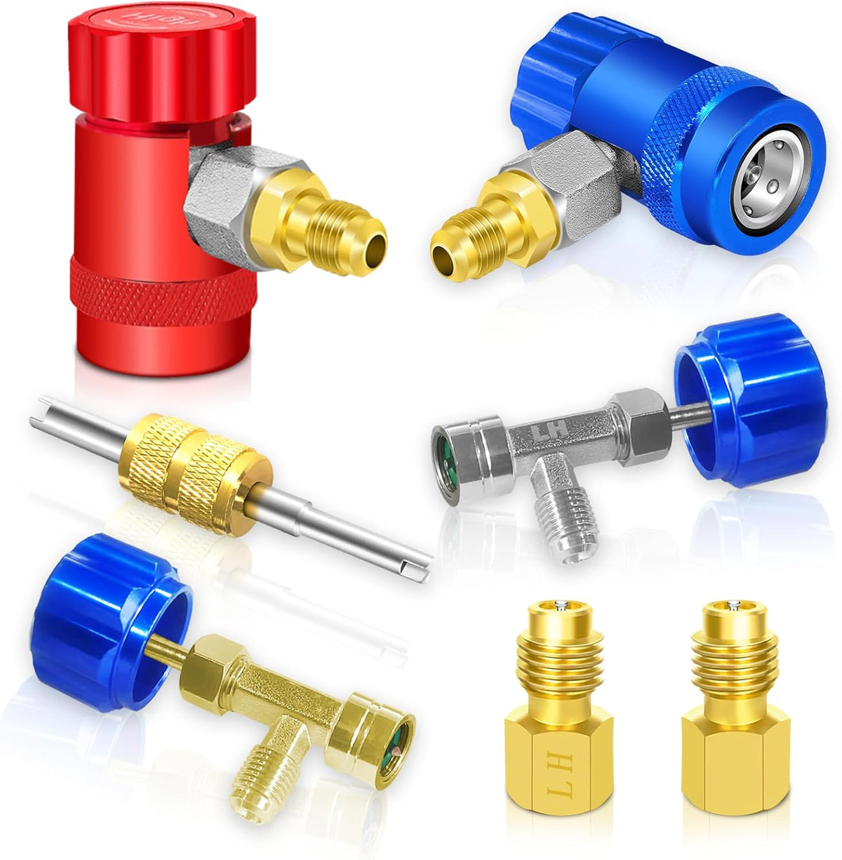 R1234yf Adapter Kit with Self-Sealing Can Taps F269532