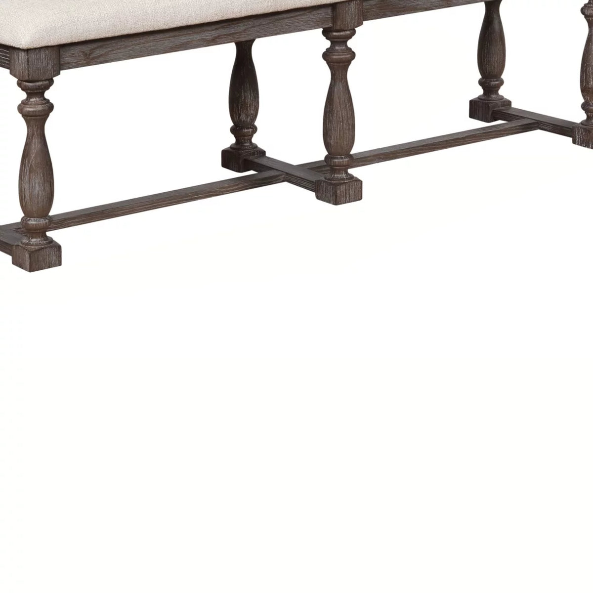 Gray Padded Bench U487298
