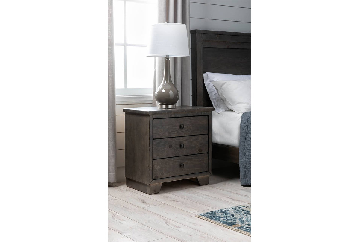 Grey Glass Brushed Nickel Table Lamp D753