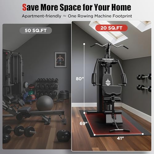154LBS Weight Stack Multi Home Gym Station W601137