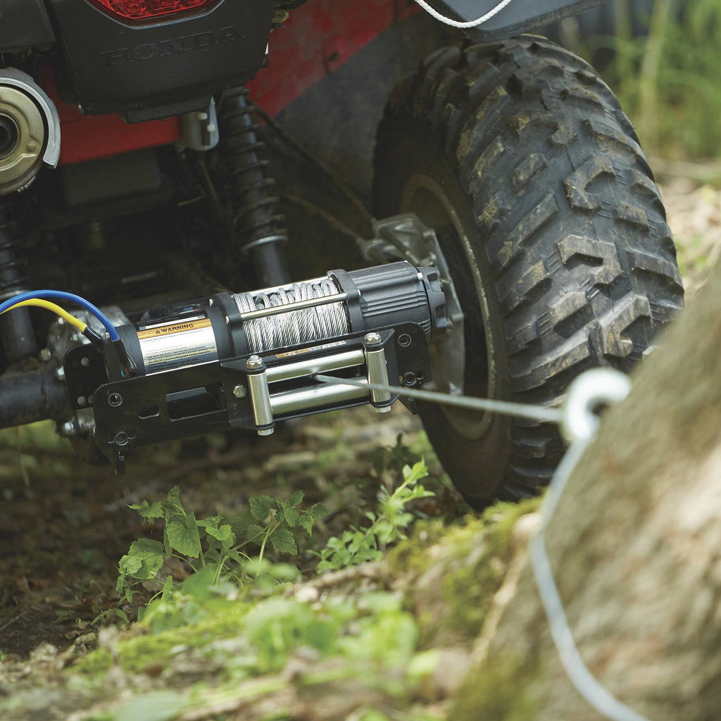 12 Volt DC Electric ATV Winch 5,000-lb. Capacity Steel Wire Rope Z328372