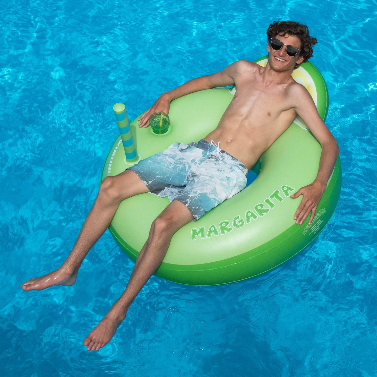 Green Inflatable Pool Ride-On R22092