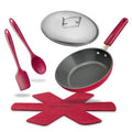 9.5 in. Stovetop Oven Fry Pan & Skillet with Lid E11022