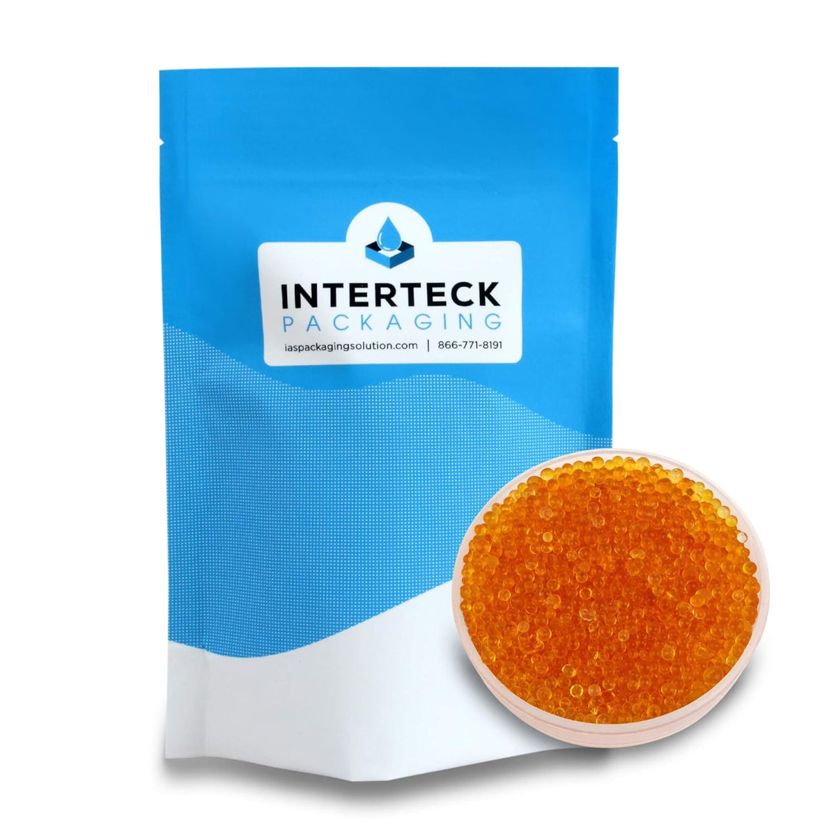 Orange Indicating Silica Gel Desiccant Beads, 2-5mm, Pack of 2 Q1027