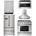 36 Gas Range, Range Hood, Microwave, Refrigerator, Dishwasher G569751