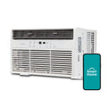12,000 BTU 115V Smart Window Air Conditioner with Remote, White Z623