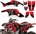 Red ATV Graphics Kit Sticker Decal F1261