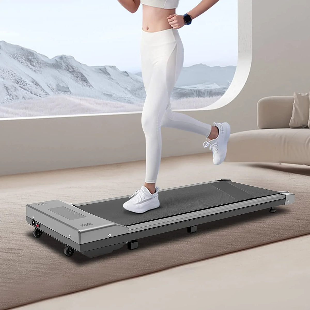 0.65-3HP Under Desk Electric Treadmill with Remote Control and LED Display M2905