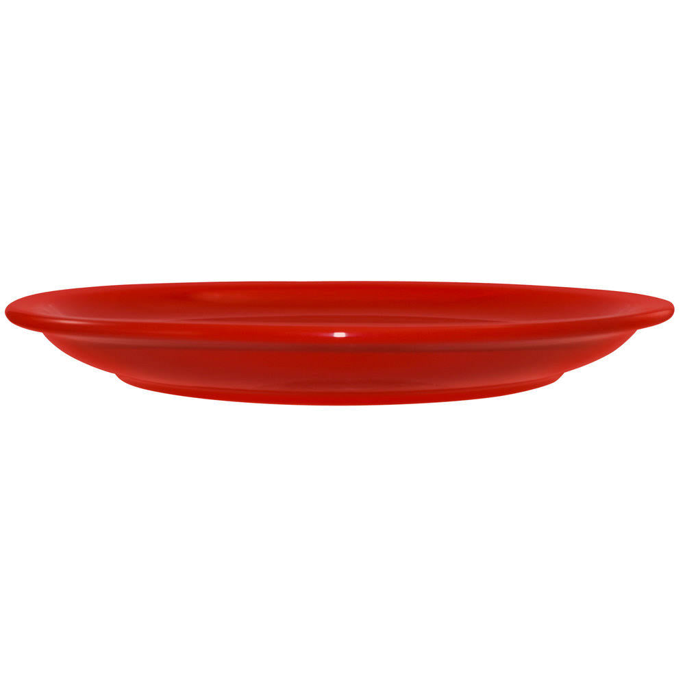Crimson Red Stoneware Narrow Rim Plate - 36/Case O313