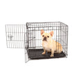 Small Double Door Metal Dog Crate L112