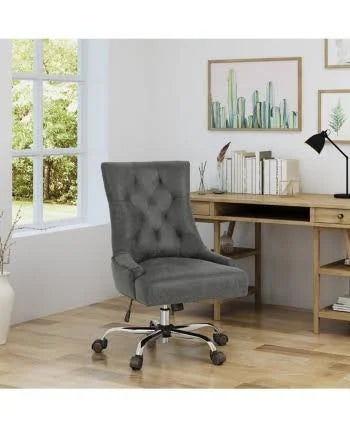 Slate Microfiber and Chrome Office Chair P957081