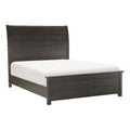 California King Sleigh Bed in Dark Cherry A8547