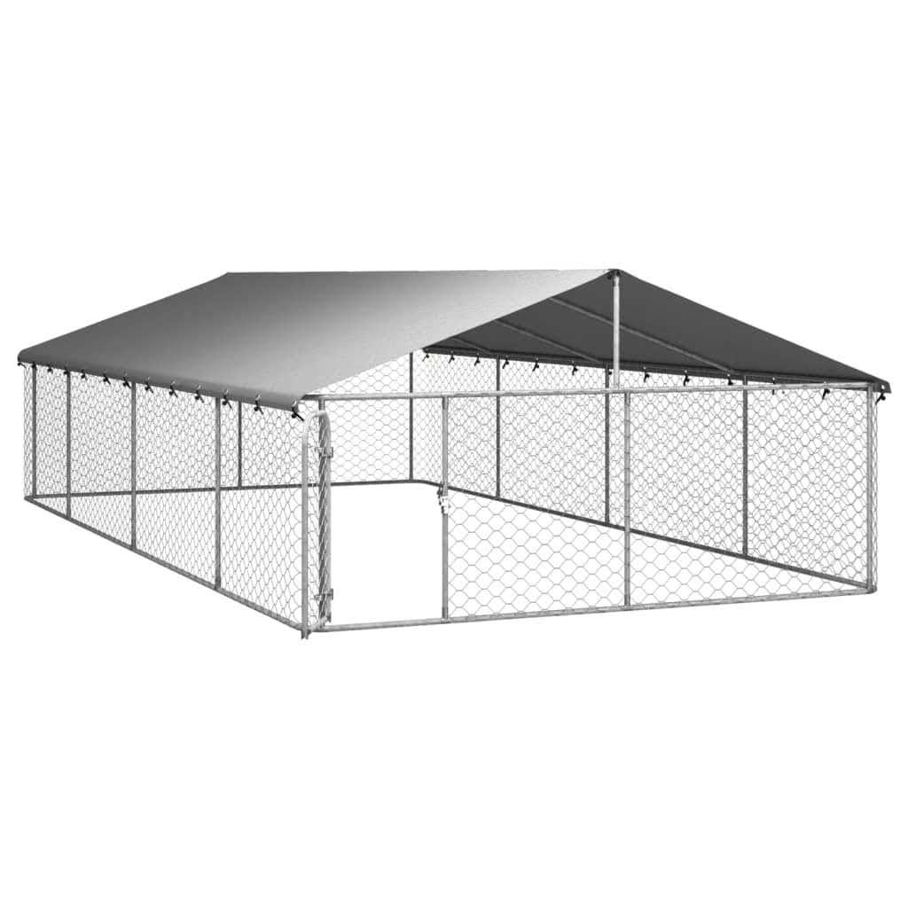 Outdoor Dog Kennel with Roof O268