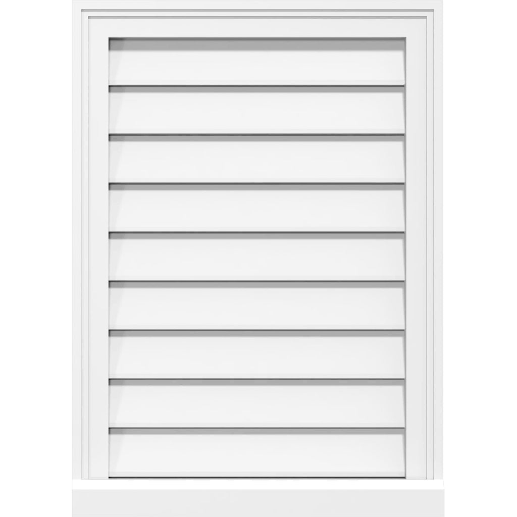 20x22W x 20x22H PVC Gable Vent V945