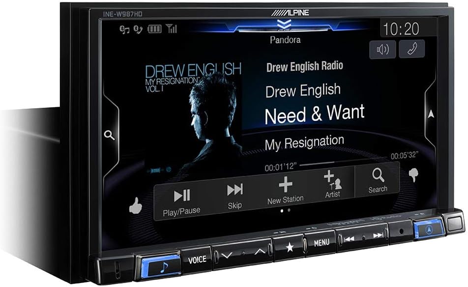 Digital Media Navigation Receiver with Windshield Mount Dashcam F897
