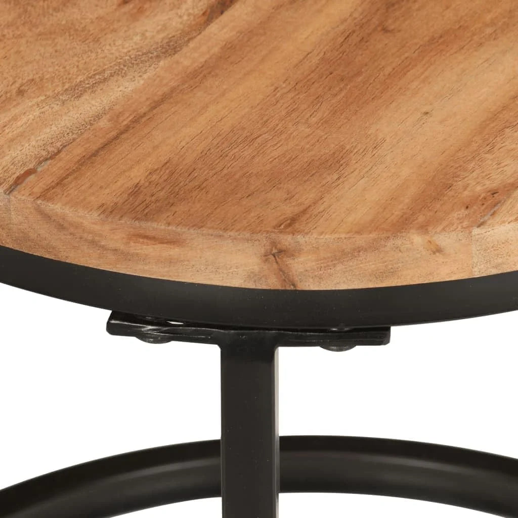 Solid Acacia Wood Nesting Side Tables Set of 3 M734