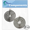 2-Pack 8 inch 6 Turns & 6 inch 5 Turns Surface Burner Elements W9066
