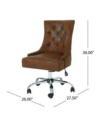 Slate Microfiber and Chrome Office Chair P957081