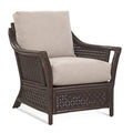 Green and Blue Stripe Wide Armchair J719