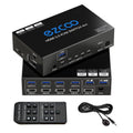 4-Port USB 3.0 KVM Switch HDMI 4K 60Hz with USB Peripheral Hub E18342