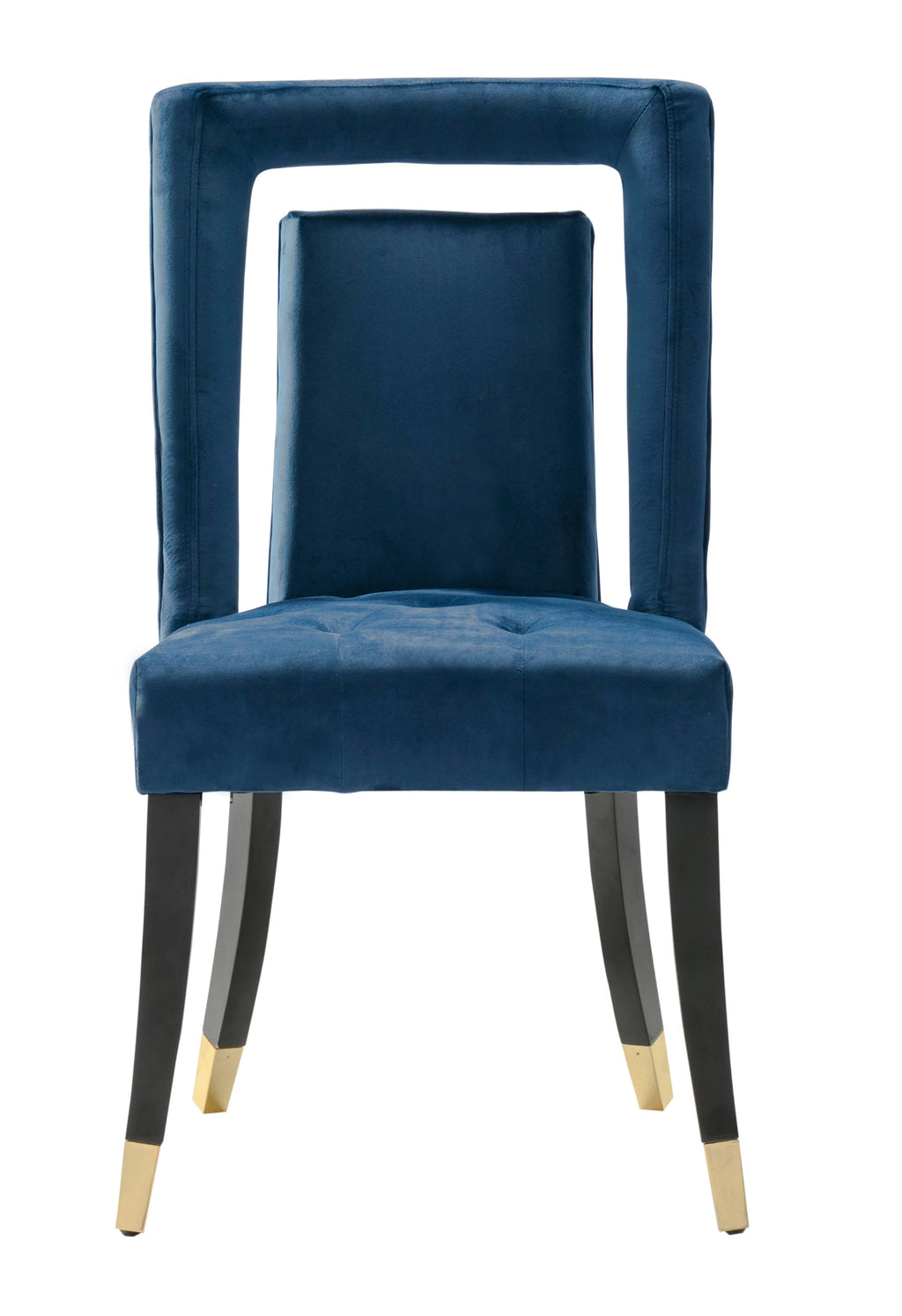 Velvet Upholstered Dining Chair Set of 2 O713