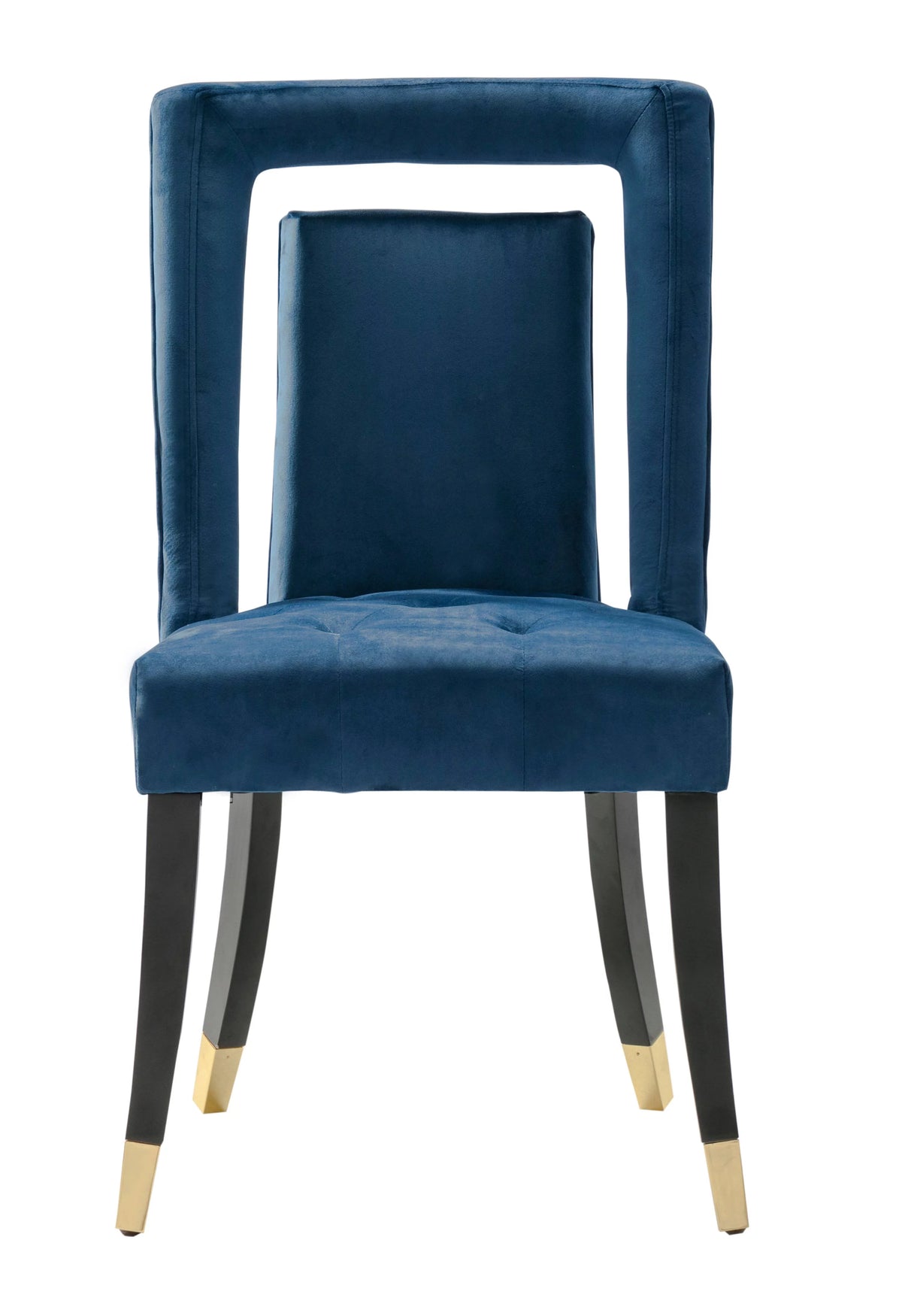 Velvet Upholstered Dining Chair Set of 2 O713