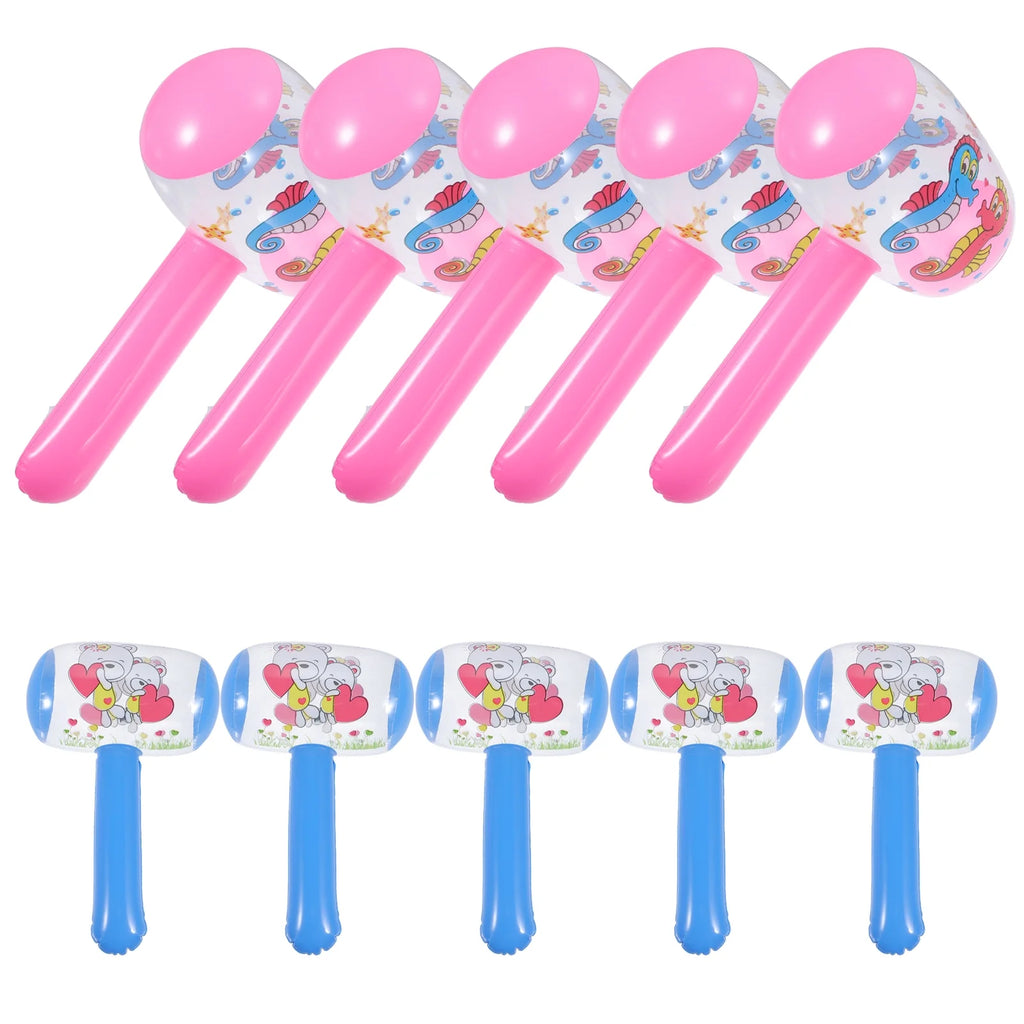 60 Pcs Inflatable Hammer Kids Toy with Bell Handle W55128